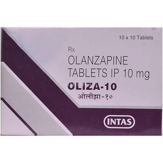 oliza 10mg tablet 10's